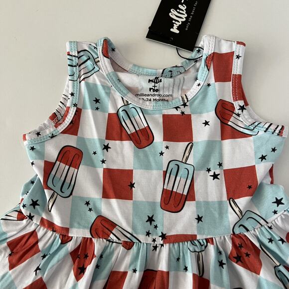 NEW Millie + Roo Bamboo Popsicle Dress - Picture 2 of 6